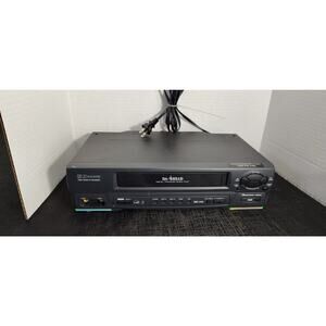Emerson VCR EWV401B Hi-Fi Stereo VHS Player Recorder Tested Works. No Remote